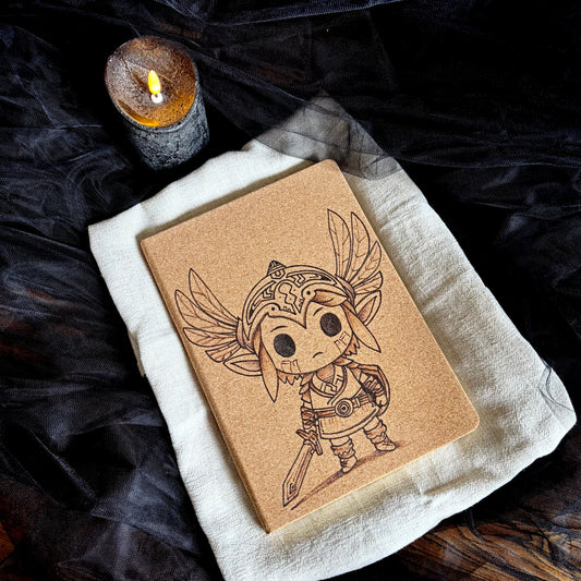 CARNET EN LIEGE GUERRIER (Grand format 18x25cm)