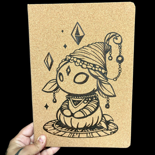 CARNET EN LIEGE CREATURE RITUEL (Grand format 18x25cm)