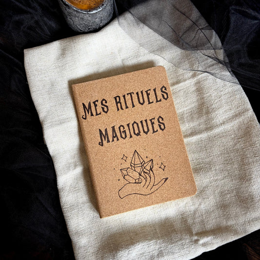 CARNET EN LIEGE RITUELS MAGIQUES (Format moyen 13x18cm)