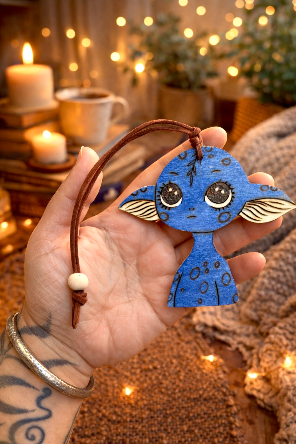 MARQUE PAGE ELFE BLEU